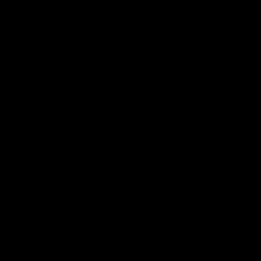 Ein schwarzes Einkaufswagen-Symbol auf transparentem Hintergrund.